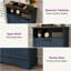 12 Pair Shoe Storage Cabinet with 2 Flip Drawers-1071814029