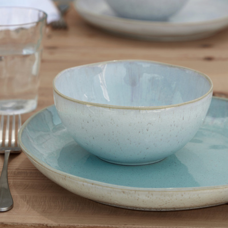 Eivissa Stoneware Soup Bowl, Sea Blue
