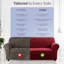 Durable Spandex Stretch Sofa Cover - Jacquard Pattern Sofa Slipcover & Furniture Protector-718252231-718252229
