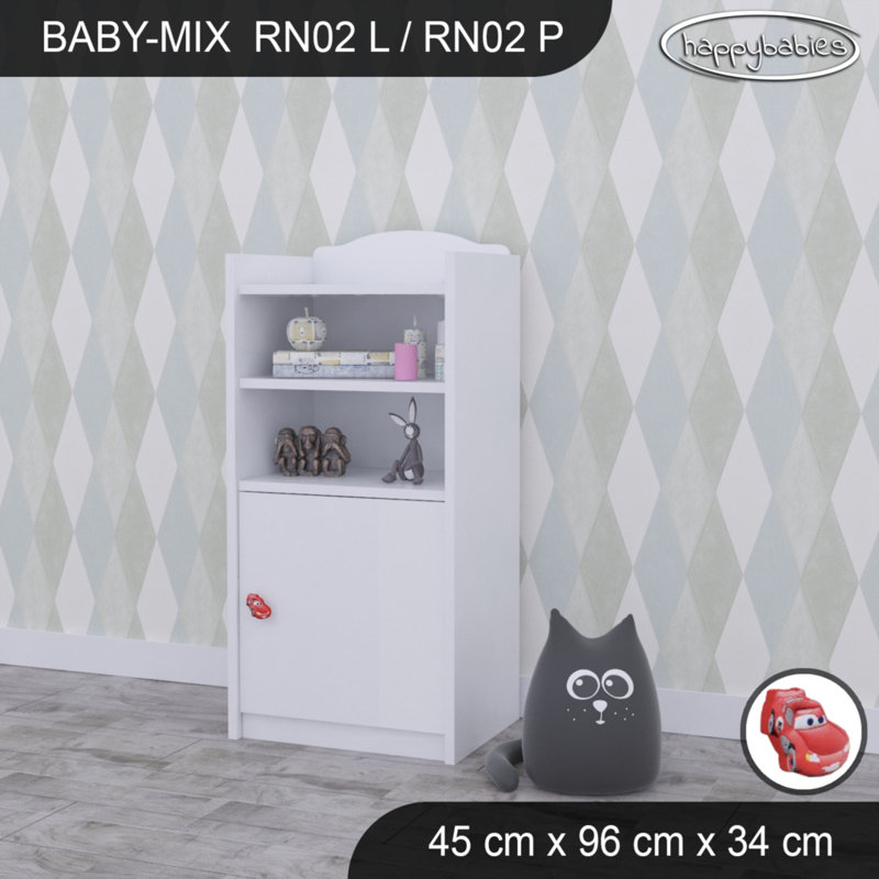 96cm H X 45cm W Kids Cube, White