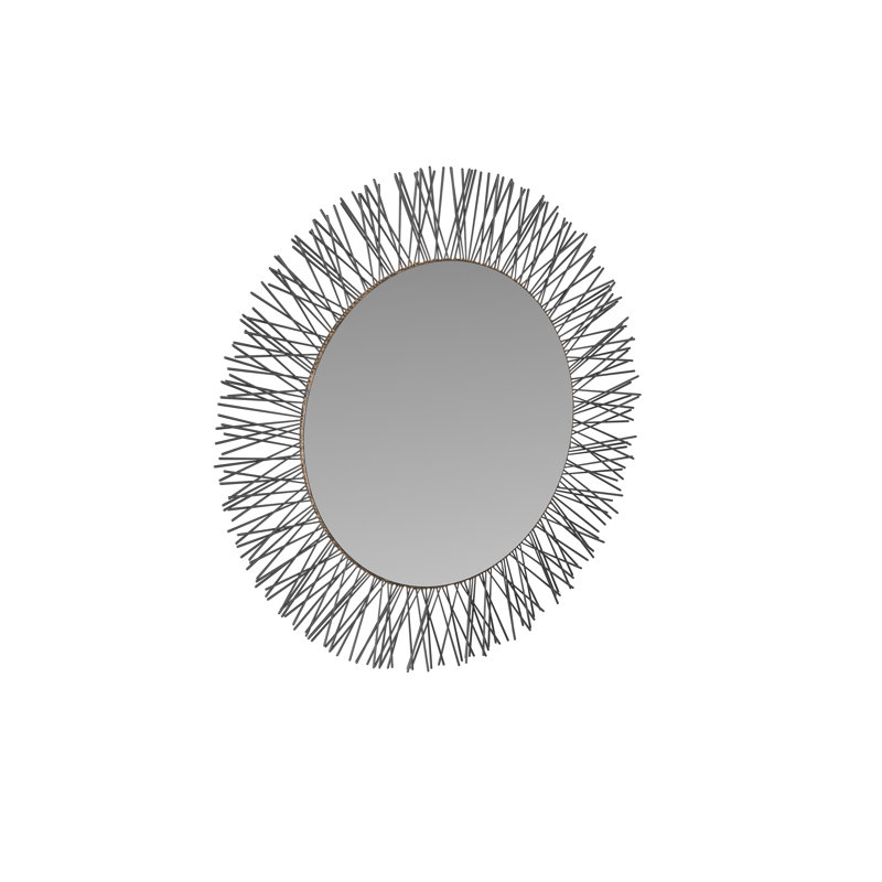 Ziggy Round Iron Mirror