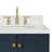 Cambridge 36.25'' Single Bathroom Vanity with Carrara Quartz Top-1780164394