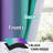 Teal and Purple   Thermal Insulated Curtains, Grommet Top Gradient Window Drapes 2 Panels-340581552-340581553