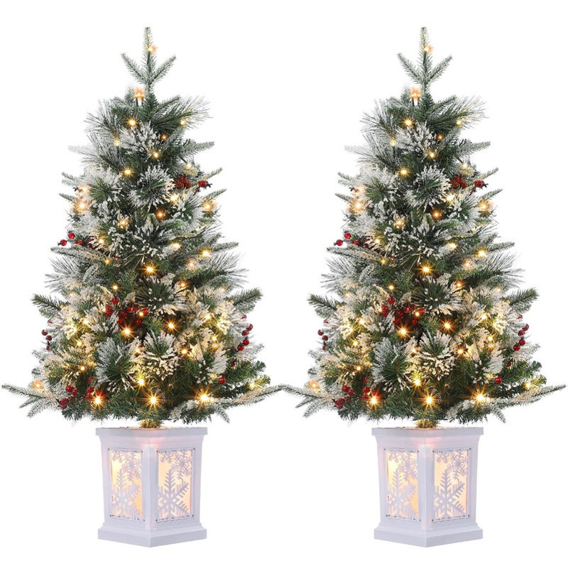 91.4cm H Lighted Artificial Christmas Tree