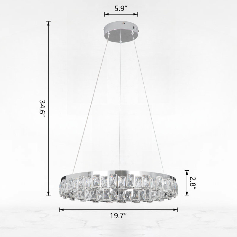 Buckhead Dimmable LED Wagon Wheel Chandelier