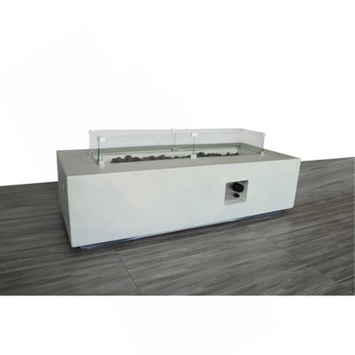 Rectangle Propane Fire Pit Table