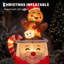 6FT Christmas Inflatable Gingerbread Man in Coffee Mug - LED Lights - Waterproof Outdoor Blow Up Yard Decor for Lawn Garden Patio - Plug: UK Standard