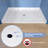 62 In L X 38 In W ADA Low Threshold Center Drain Shower Base With Slope Type Threshold, Matching Glossy Surface Open Design, Wheel Chair Access, Low Profile, White