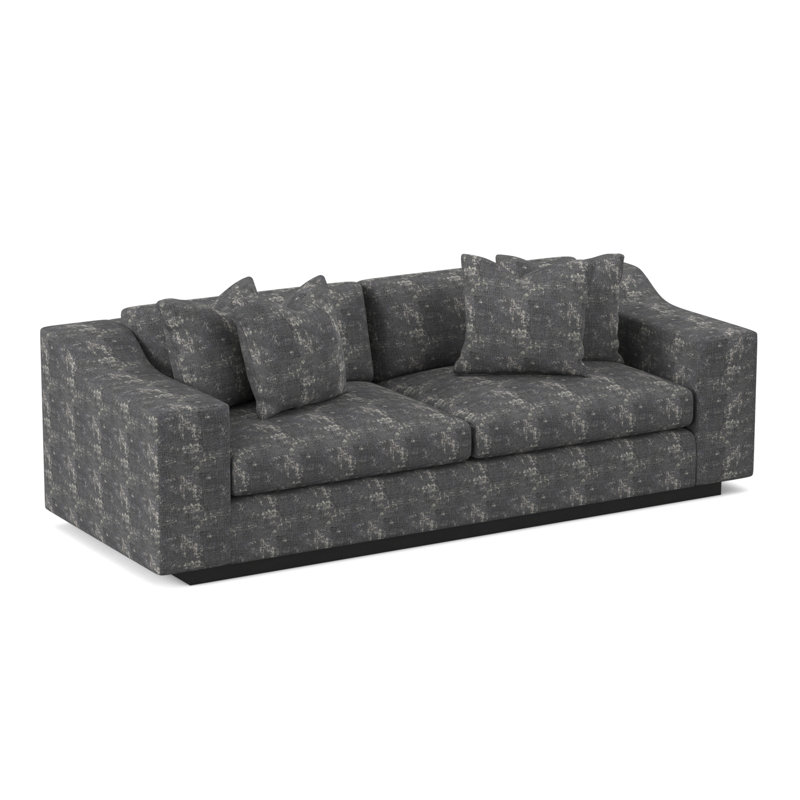 Barrett Sofa, Espresso, Filigree Ivory 100% Polyester