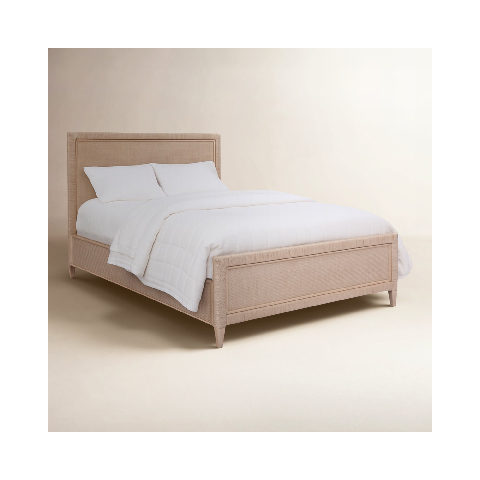 Warwick Woven Bed, Stone Hearth, King