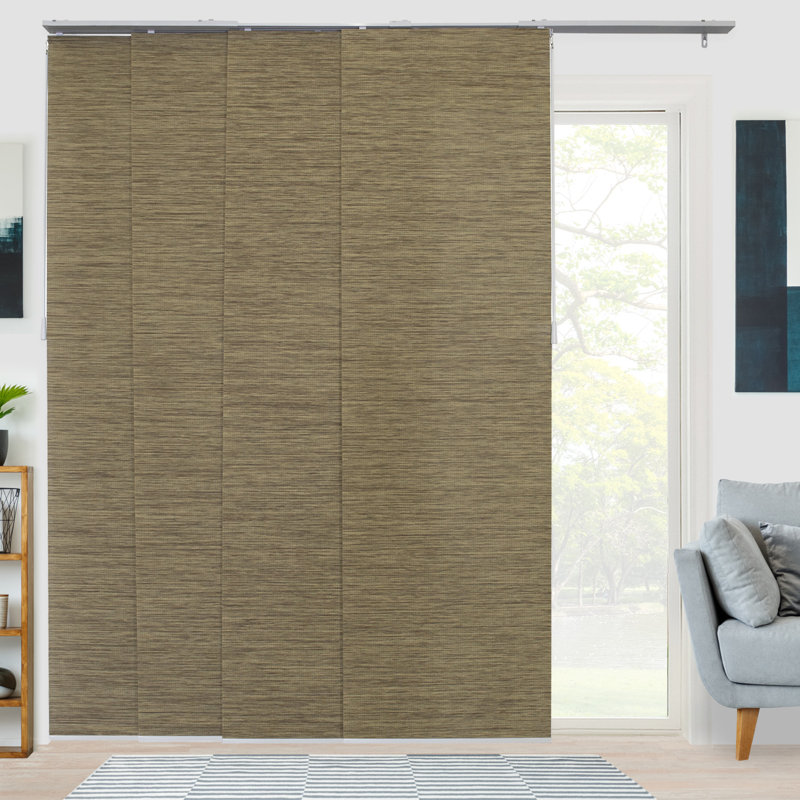 Semi Sheer Paper Vertical Blind, Wheat