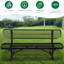 Banc d'extérieur noir de 6 pieds avec banc en acier et de haute qualité, siège confortable pour socialiser, placement adaptable, look moderne, profondeur 72 po, largeur 23,2 po, hauteur 32,5 po, poids de 86 lb aux éléments,