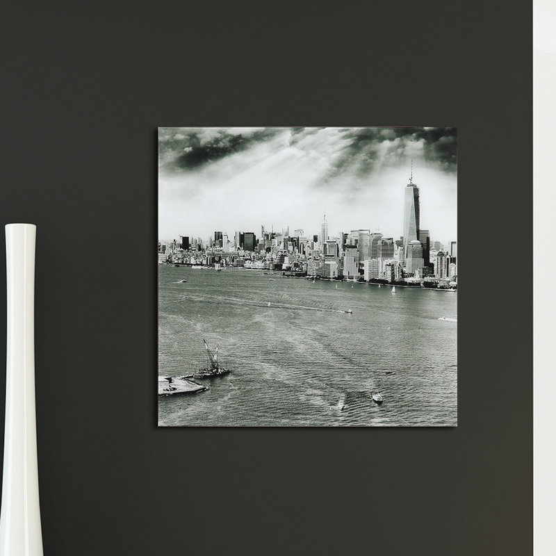 « new york horizon b », impression sur verre