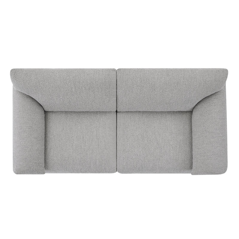 Canapé modulaire 2 pièces Deandre, Gris