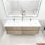Ensemble de meuble-lavabo double mural 72 po Freidin-1250253811