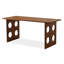 Bureaux rectangulaires bruns en bois massif-108352950