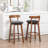 Nordic Solid Wood Bar Stool-425872061