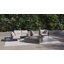 Charcoal Aluminum Outdoor Armchair Conversation Set, Dark Pebble Gray