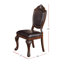 Chaise rembourrée en similicuir 5 pièces