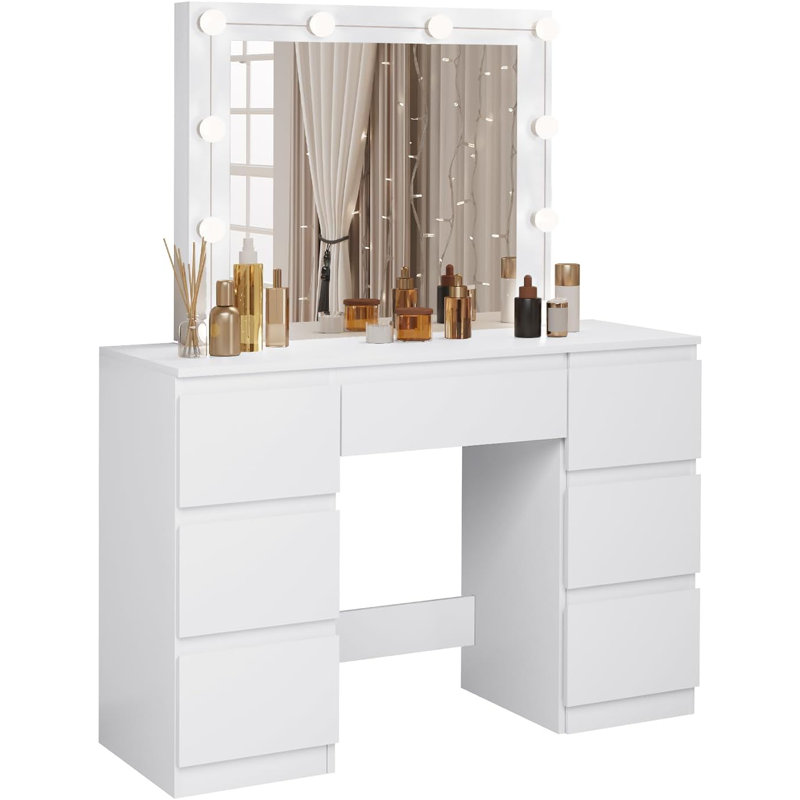 Almir Dressing Table with Mirror