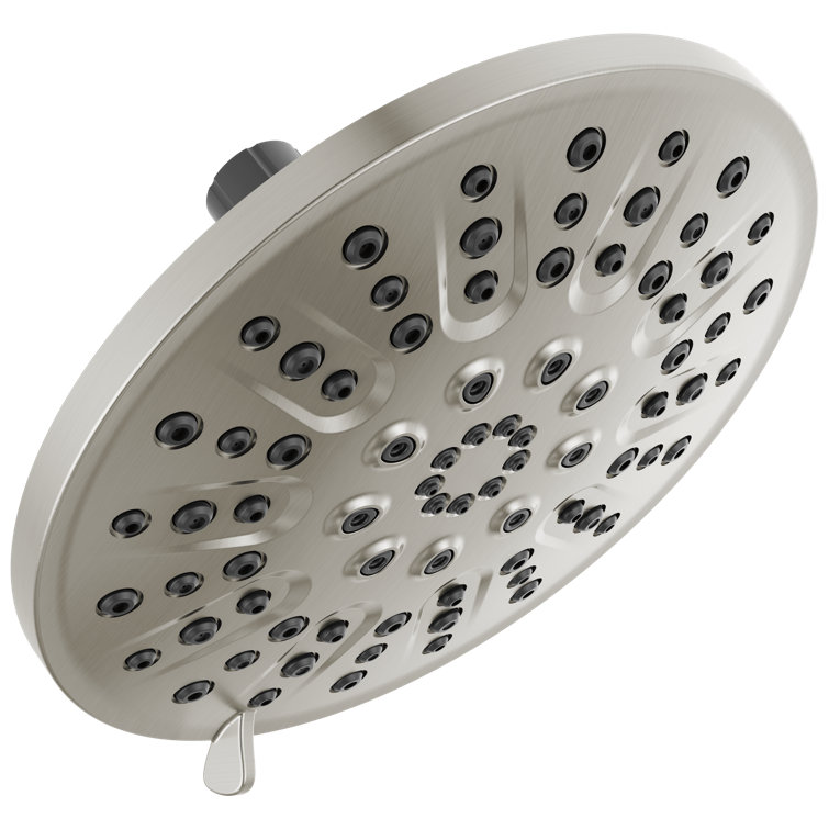 4-Spray Raincan Shower Head, Round High Pressure Shower Head 1.75 GPM