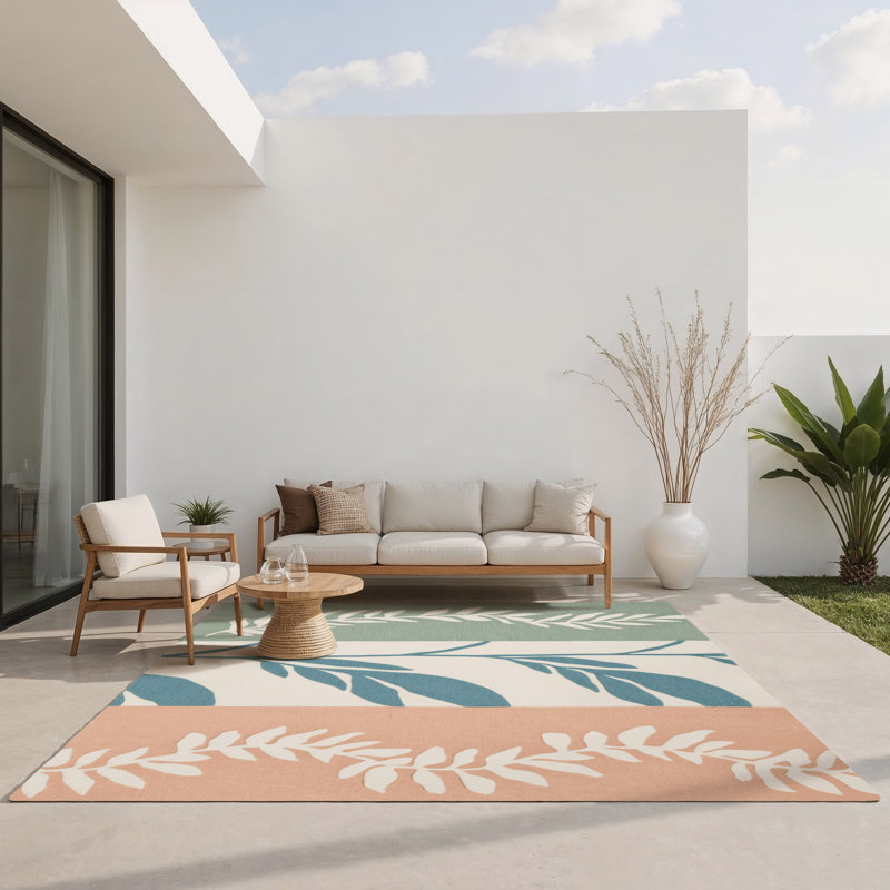 Tapis intérieur et extérieur Earthy Embrace, Rectangle 4pi x 6 pi