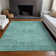 Premium Machine Washable Prisco Teal Rug