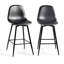 Swivel Upholstered Counter Stool with Metal Frame