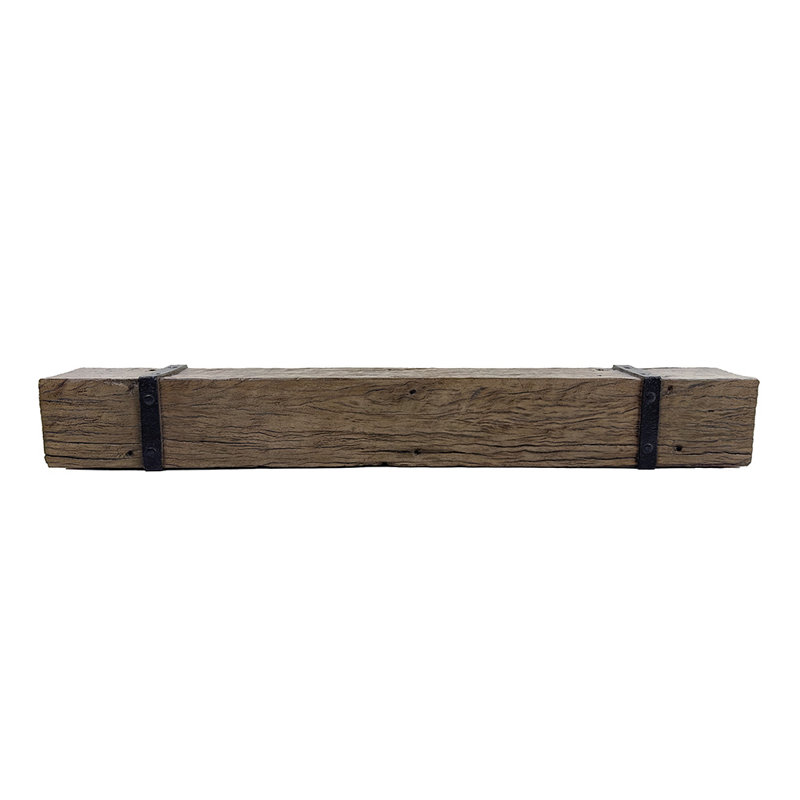 Thermastone Concrete Fireplace Mantel Shelf | Banded Style, 72"