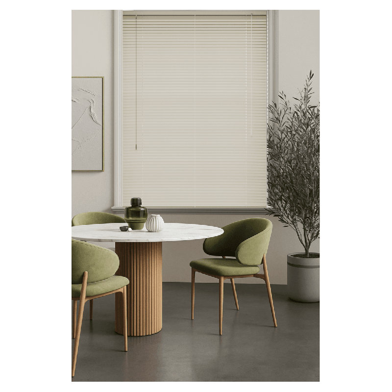 Room Darkening Venetian Blind, Cream, 100cm W x 152cm L