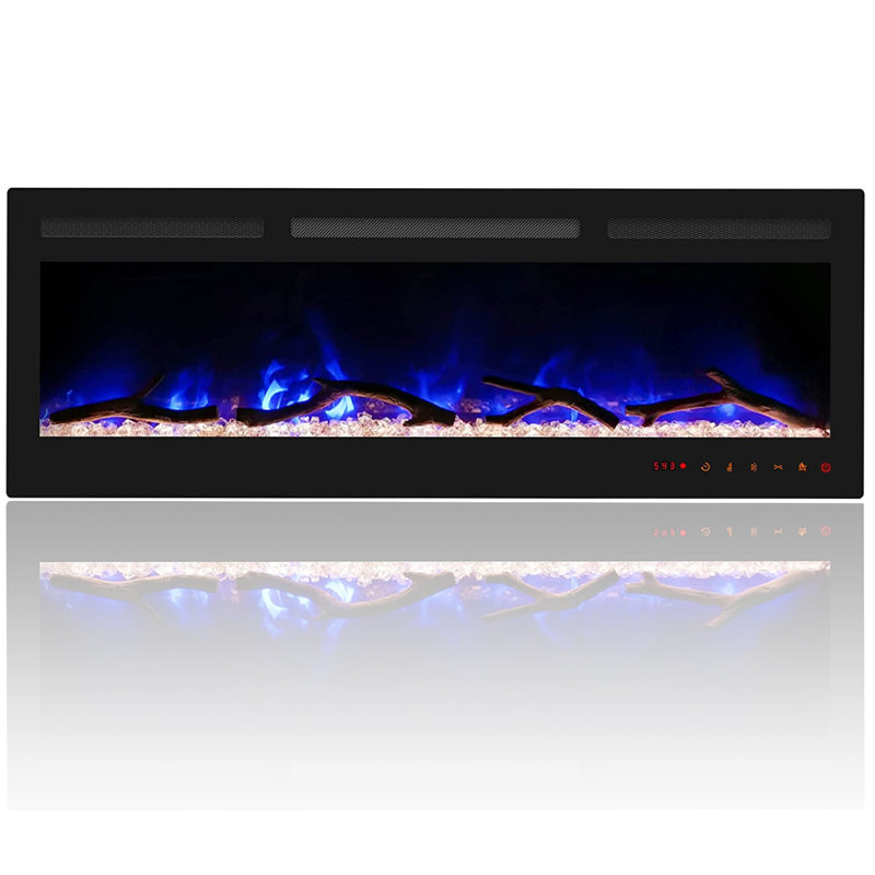Cheerway Electric Fireplace, 18" H x 50" W x 4.25" D