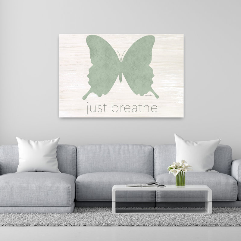 Just Breathe Butterfly, art papillon contemporain, H 40 po x l 60 po