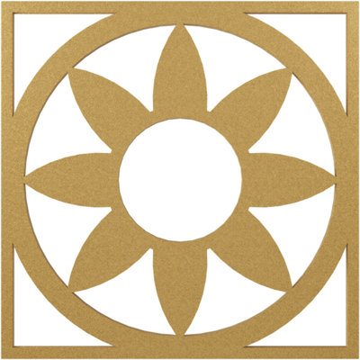 Médaillon de plafond 28 po x 28 po x 9 3/4 po x P 3/4 po Blume