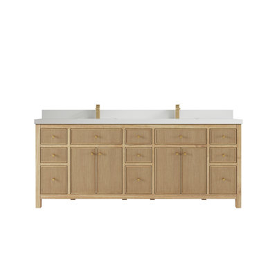 Ensemble de meuble-lavabo double 84 po