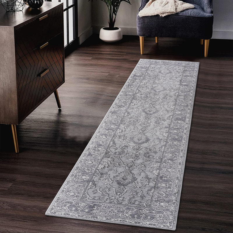 Tapis tissé à la machine Naar Marfi, Tapis de couloir 2 pi 2 po x 8 pi