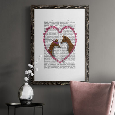 Filion Foxes dans un cœur rose