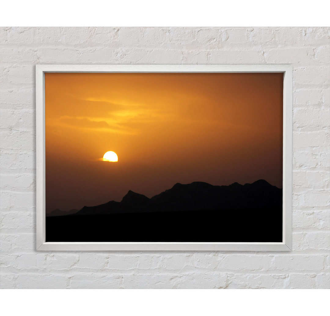 Sun In The Sepia Sky - Single Picture Frame Kunstdrucke auf Leinwand