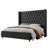 Duluth Queen Black Diamond-Tufted Wingback Upholstered Platform Bed-418696451-418696449