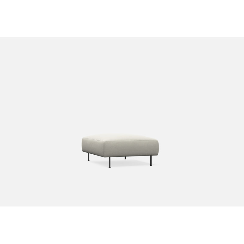 Collar Ottoman, Off White Cotton Blend