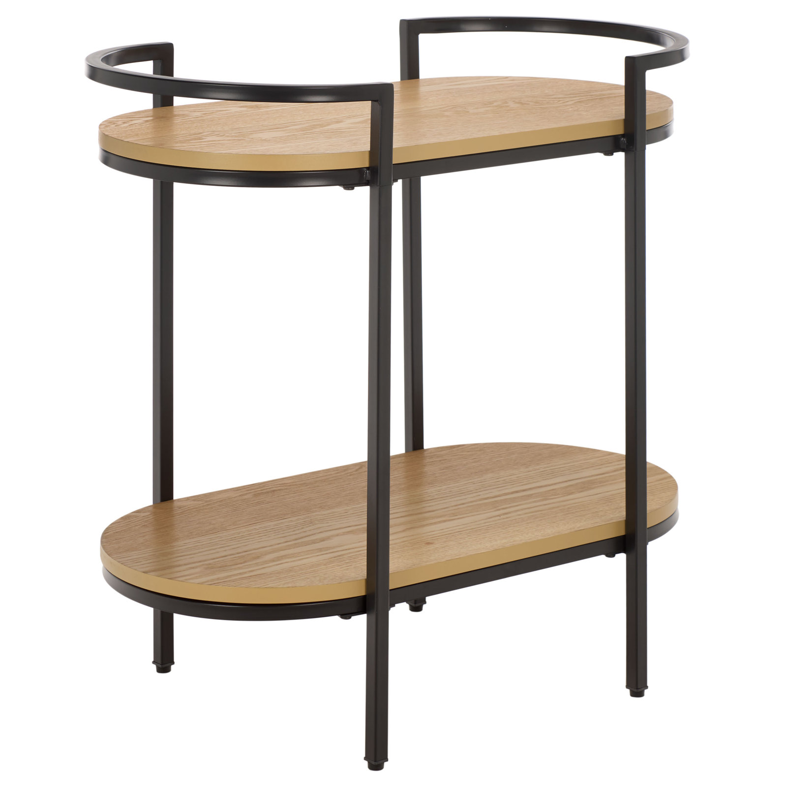 Staccato Bar Cart, Black / Natural