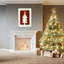 «Oh Silent Night» par Wood, reproduction d'art encadrée-850498574