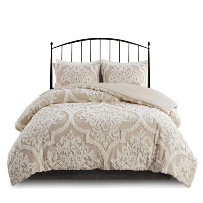 Premium Bedding Sets Cotton Chenille Damask Farmhouse Bedroom Home