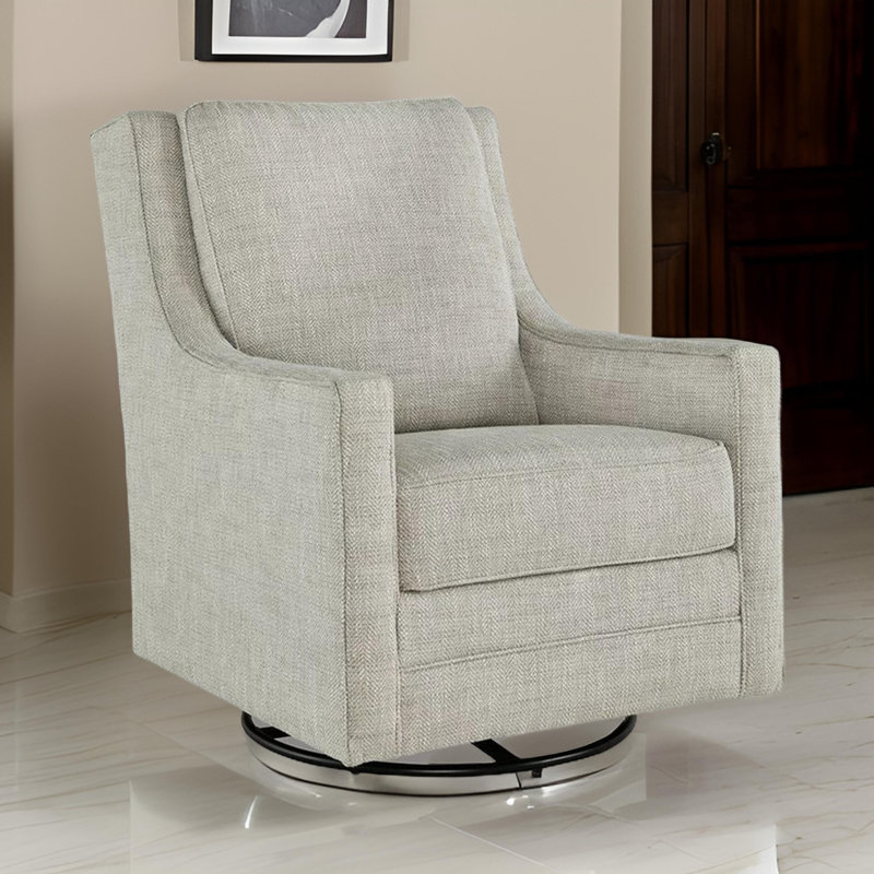 Fauteuil d'appoint pivotant rembourré Hutchens