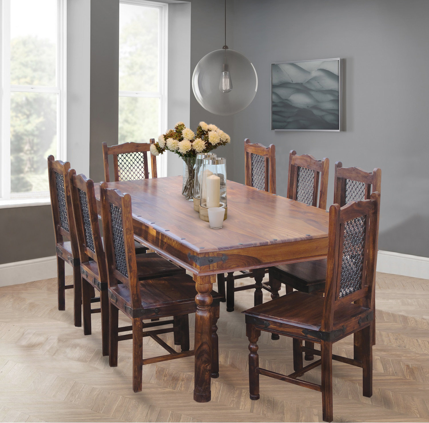 Sheesham Wood Chair Wooden Dining Table KendalWood™ Furniture