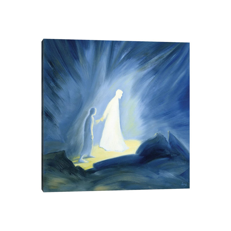 Even In The Darkness Of Our Sufferings Jesus Comforts And Guides Us, 1994 by Elizabeth Wang - Wrapped Canvas Print