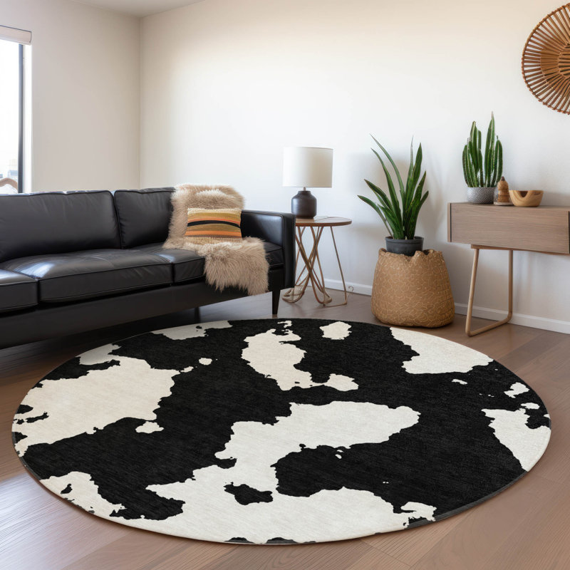 Tapis Aquaisha avec envers antidérapant, Rond 8 pi