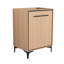 Meuble-lavabo de salle de bain sans lavabo supérieur, armoire de rangement moderne avec 2 portes à fermeture douce, meuble-lavabo simple