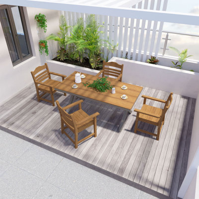 70.87Inch Rectangular Dining Table With X-Shape Aluminum Table Leg