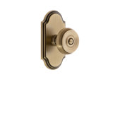 Grandeur Arc Plate Double Dummy with Bouton Door Knob