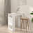 Bar Table Kitchen Pub Bistro Table with Storage Rack Engineered Wood-141773494